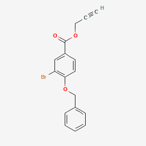 molecular formula C17H13BrO3 B13005943 Prop-2-yn-1-yl 4-(benzyloxy)-3-bromobenzoate CAS No. 1706453-28-2