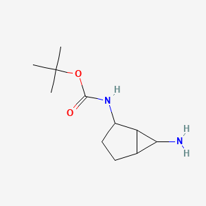 molecular formula C11H20N2O2 B13005983 tert-Butyl (6-aminobicyclo[3.1.0]hexan-2-yl)carbamate 