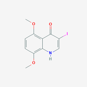 molecular formula C11H10INO3 B13005984 3-Iodo-5,8-dimethoxyquinolin-4(1H)-one 