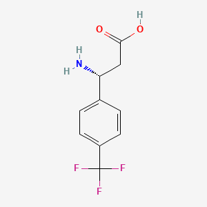 molecular formula C10H10F3NO2 B1300600 (R)-3-氨基-3-(4-三氟甲基苯基)-丙酸 CAS No. 774178-39-1