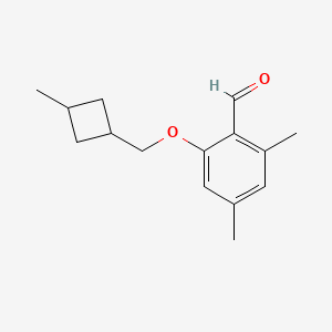 2,4-Dimethyl-6-((3-methylcyclobutyl)methoxy)benzaldehyde