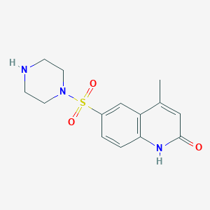 4-Methyl-6-(piperazin-1-ylsulfonyl)quinolin-2(1H)-one