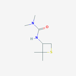 molecular formula C8H16N2OS B13006140 3-(2,2-Dimethylthietan-3-yl)-1,1-dimethylurea 