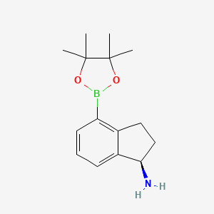 (R)-4-(4,4,5,5-Tetramethyl-1,3,2-dioxaborolan-2-yl)-2,3-dihydro-1H-inden-1-amine