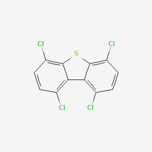 molecular formula C12H4Cl4S B13006211 1,4,6,9-Tetrachlorodibenzothiophene CAS No. 134705-50-3