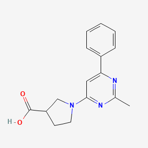 1-(2-Methyl-6-phenylpyrimidin-4-yl)pyrrolidine-3-carboxylic acid