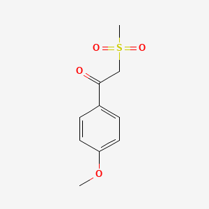 molecular formula C10H12O4S B1300623 1-(4-Methoxyphenyl)-2-(methylsulfonyl)-1-ethanone CAS No. 27918-36-1
