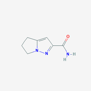 molecular formula C7H9N3O B13006234 5,6-Dihydro-4H-pyrrolo[1,2-b]pyrazole-2-carboxamide CAS No. 1454848-66-8