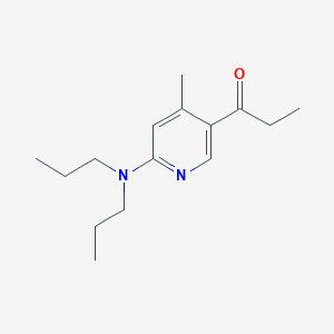 1-(6-(Dipropylamino)-4-methylpyridin-3-yl)propan-1-one