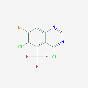 7-Bromo-4,6-dichloro-5-(trifluoromethyl)quinazoline