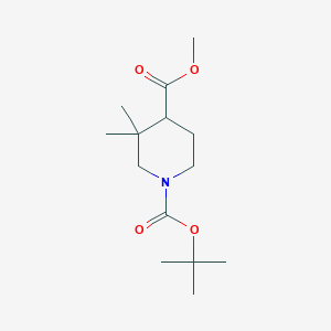 1-Tert-butyl 4-methyl 3,3-dimethylpiperidine-1,4-dicarboxylate