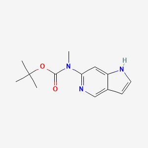 molecular formula C13H17N3O2 B13006318 tert-Butyl methyl(1H-pyrrolo[3,2-c]pyridin-6-yl)carbamate 