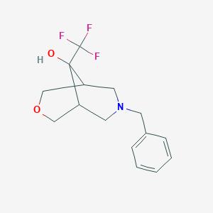 7-Benzyl-9-(trifluoromethyl)-3-oxa-7-azabicyclo[3.3.1]nonan-9-ol