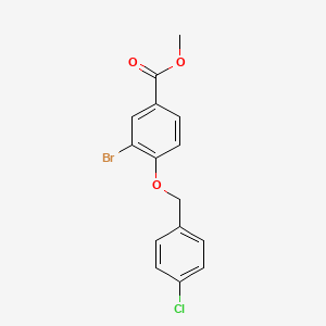 Methyl 3-bromo-4-((4-chlorobenzyl)oxy)benzoate