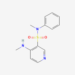 molecular formula C13H15N3O2S B13006368 N-methyl-4-(methylamino)-N-phenylpyridine-3-sulfonamide 