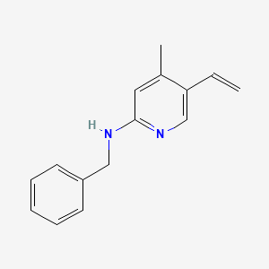 molecular formula C15H16N2 B13006371 N-Benzyl-4-methyl-5-vinylpyridin-2-amine 