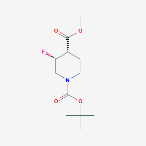 cis-1-tert-Butyl 4-methyl 3-fluoropiperidine-1,4-dicarboxylate