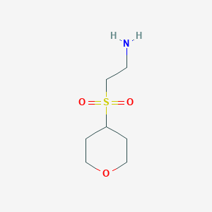 2-((Tetrahydro-2H-pyran-4-yl)sulfonyl)ethan-1-amine