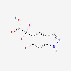 2,2-difluoro-2-(6-fluoro-1H-indazol-5-yl)acetic acid