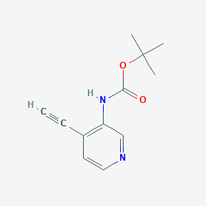 molecular formula C12H14N2O2 B13006459 tert-Butyl (4-ethynylpyridin-3-yl)carbamate 