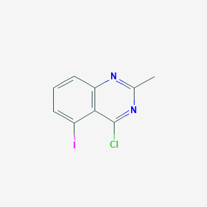 molecular formula C9H6ClIN2 B13006463 4-Chloro-5-iodo-2-methylquinazoline 