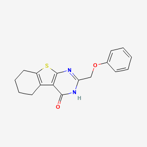 molecular formula C17H16N2O2S B13006464 2-(Phenoxymethyl)-5,6,7,8-tetrahydrobenzo[4,5]thieno[2,3-d]pyrimidin-4(3H)-one 