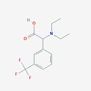 molecular formula C13H16F3NO2 B13006468 2-(Diethylamino)-2-(3-(trifluoromethyl)phenyl)acetic acid 