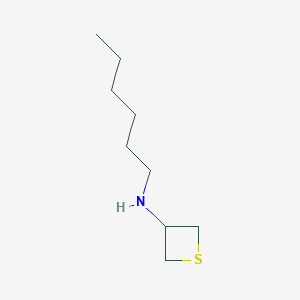 N-Hexylthietan-3-amine