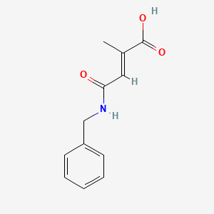 molecular formula C12H13NO3 B13006506 4-(Benzylamino)-2-methyl-4-oxobut-2-enoic acid 