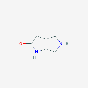 molecular formula C6H10N2O B13006519 Octahydropyrrolo[2,3-c]pyrrol-2-one 