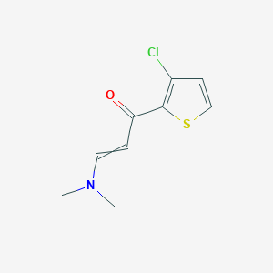 molecular formula C9H10ClNOS B1300657 1-(3-Chlorothiophen-2-yl)-3-(dimethylamino)prop-2-en-1-one 