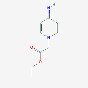 molecular formula C9H12N2O2 B13006575 Ethyl 2-(4-iminopyridin-1(4H)-yl)acetate 