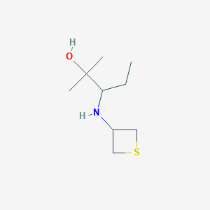 2-Methyl-3-(thietan-3-ylamino)pentan-2-ol