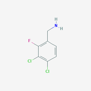 molecular formula C7H6Cl2FN B13006646 (3,4-Dichloro-2-fluorophenyl)methanamine 