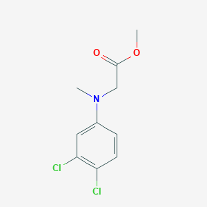 molecular formula C10H11Cl2NO2 B13006660 Methyl 2-((3,4-dichlorophenyl)(methyl)amino)acetate 