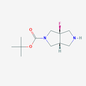 tert-butyl (3aR,6aR)-3a-fluoro-1,2,3,4,6,6a-hexahydropyrrolo[3,4-c]pyrrole-5-carboxylate