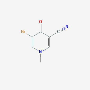 5-Bromo-1-methyl-4-oxo-1,4-dihydropyridine-3-carbonitrile