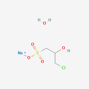 molecular formula C3H8ClNaO5S B130067 3-氯-2-羟基-1-丙磺酸钠盐水合物 CAS No. 143218-48-8
