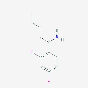 1-(2,4-Difluorophenyl)pentylamine