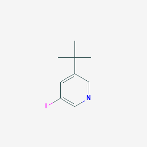 molecular formula C9H12IN B13006737 3-(tert-Butyl)-5-iodopyridine 