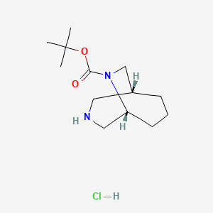 tert-butyl(1R,5R)-3,9-diazabicyclo[3.3.2]decane-9-carboxylatehydrochloride