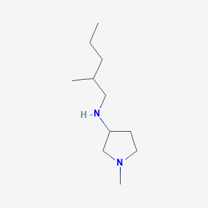 molecular formula C11H24N2 B13006839 1-methyl-N-(2-methylpentyl)pyrrolidin-3-amine 