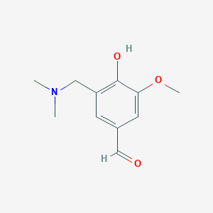 B1300685 3-[(Dimethylamino)methyl]-4-hydroxy-5-methoxybenzaldehyde CAS No. 87743-10-0