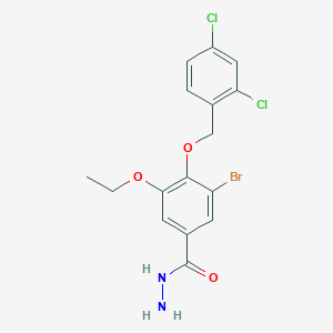 3-Bromo-4-((2,4-dichlorobenzyl)oxy)-5-ethoxybenzohydrazide