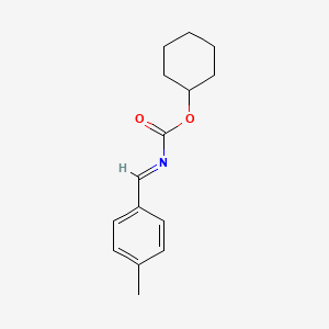 molecular formula C15H19NO2 B13006890 Cyclohexyl 4-methylbenzylidenecarbamate 