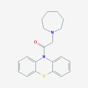 molecular formula C20H22N2OS B13006911 2-(Azepan-1-yl)-1-(10H-phenothiazin-10-yl)ethanone 