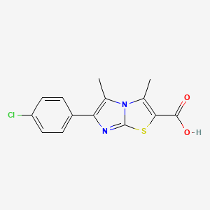 6-(4-Chlorophenyl)-3,5-dimethylimidazo[2,1-b]thiazole-2-carboxylic acid