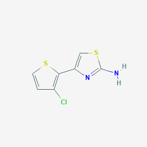 molecular formula C7H5ClN2S2 B1300699 4-(3-Chloro-2-thienyl)-1,3-thiazol-2-amine CAS No. 339114-12-4