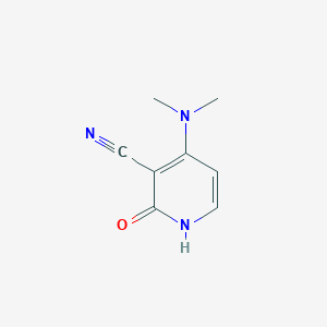 molecular formula C8H9N3O B1300702 4-(二甲氨基)-2-氧代-1,2-二氢吡啶-3-腈 CAS No. 62321-91-9