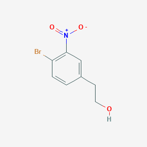 molecular formula C8H8BrNO3 B13007080 2-(4-Bromo-3-nitrophenyl)ethanol 